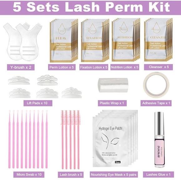 Lash Lift Kit with Pink Lotion - Picture 2 of 8